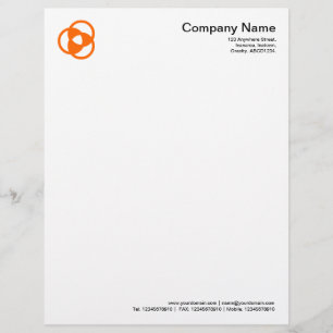Crop Circle Symbol 05 - Orange Letterhead Design