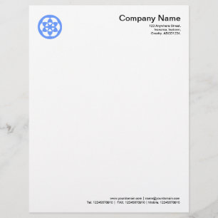 Crop Circle Symbol - Baby Blue Personalised Letterhead