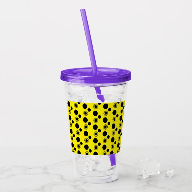 Crop Circles Acrylic Tumbler (Front Ice)
