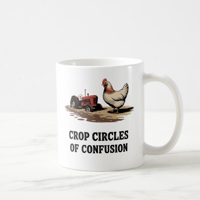 Crop Circles of Confusion | Rural Life Humor Coffee Mug (Right)