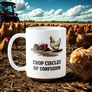 Crop Circles of Confusion   Rural Life Humor Coffee Mug