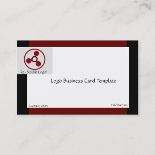 Crop Circles Red Circles Logo Business Card