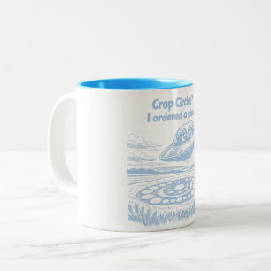 CROP CIRCLES Two-Tone COFFEE MUG