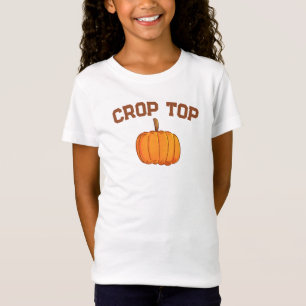 Crop Top, Pumpkin, Vegetables, Funny Kids' T-Shirt