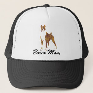 Cropped Ear Boxer Mum Trucker Hat