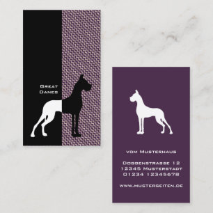 Cropped Great Dane Business Cards