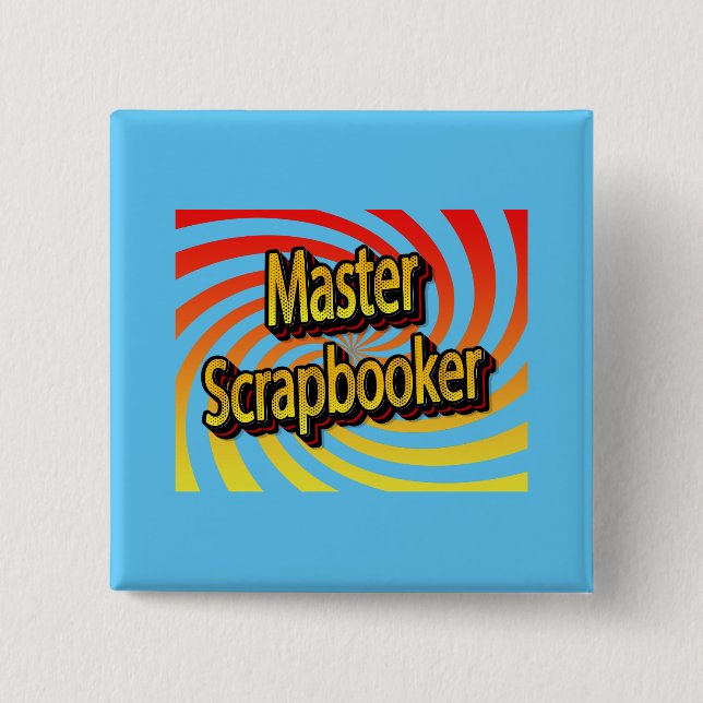 Cropper Scrapbook Crafter  15 Cm Square Badge (Front)