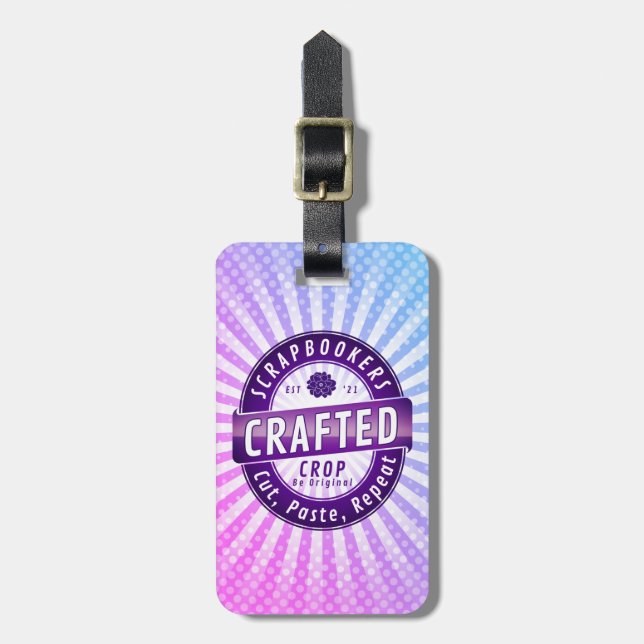 Cropper Scrapbook Crafter  Luggage Tag (Front Vertical)