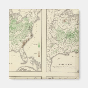 Crops, Statistical US Lithograph Magnet