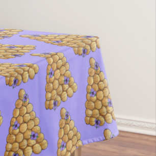 Croquembouche Choux Bun Cream Puffs Wedding Cake  Tablecloth