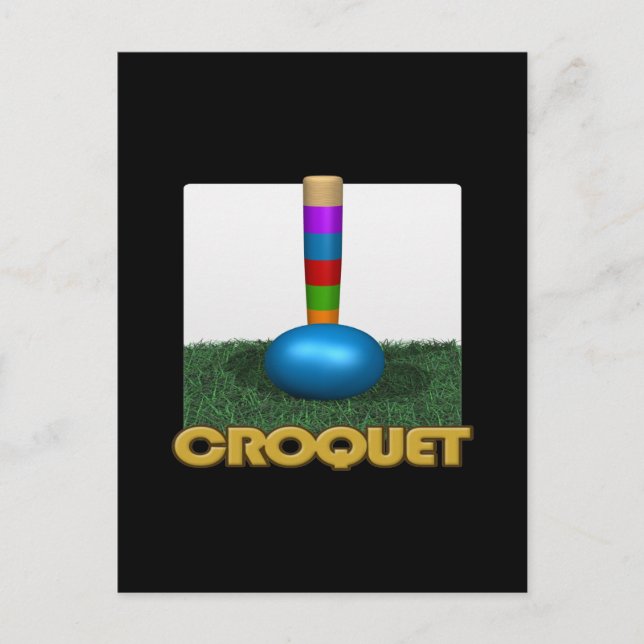 Croquet 2 postcard (Front)