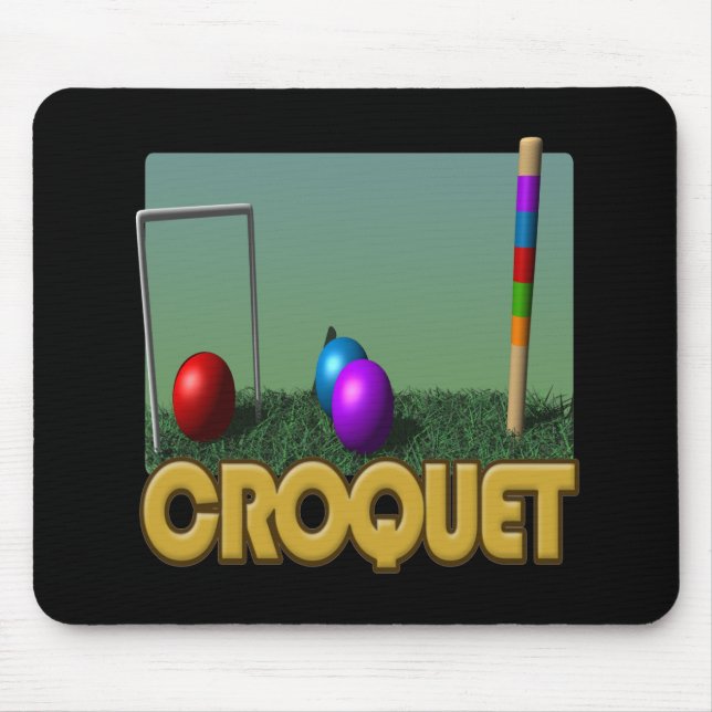 Croquet 5 mouse mat (Front)
