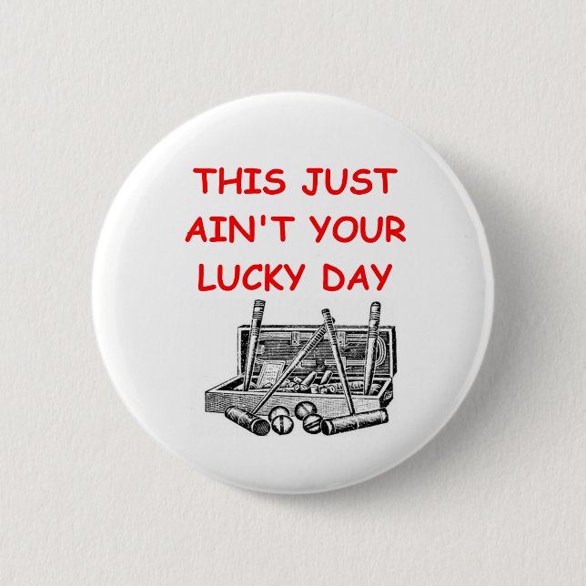 CROQUET 6 CM ROUND BADGE (Front)