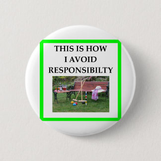 CROQUET 6 CM ROUND BADGE
