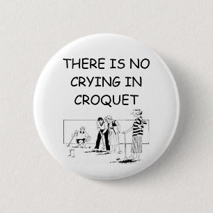 CROQUET 6 CM ROUND BADGE