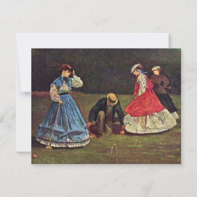 Croquet By Homer Winslow (Best Quality) (Front)