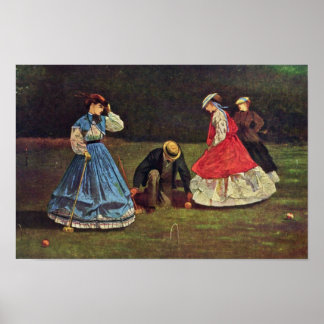 Croquet By Homer Winslow (Best Quality) Poster