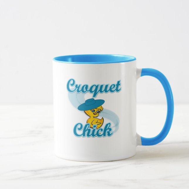 Croquet Chick #3 Mug (Right)