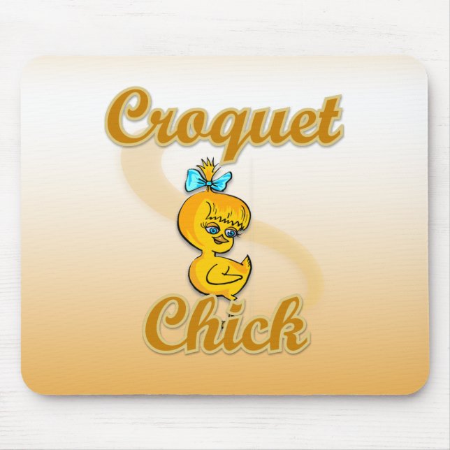 Croquet Chick Mouse Mat (Front)