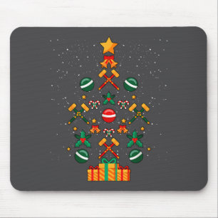 Croquet Christmas Tree Xmas  Mouse Mat