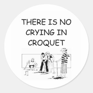 CROQUET CLASSIC ROUND STICKER