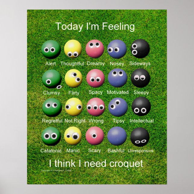 Croquet Emotions Poster (Front)