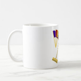 Croquet Equipment Set Mallet Balls Hoops Coffee Mug