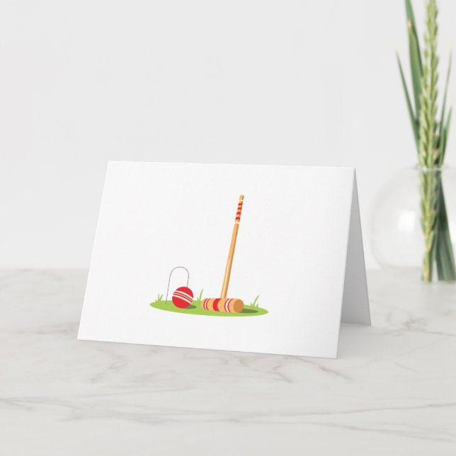 Croquet Game Card (Front)