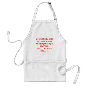 CROQUET gifts abd t-shirts Standard Apron