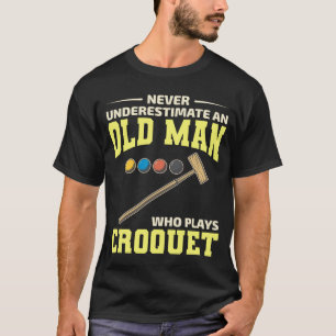 Croquet Indoor Outdoor Players Dad Grandpa T-Shirt