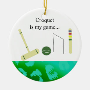 Croquet is my Game Ceramic Tree Decoration