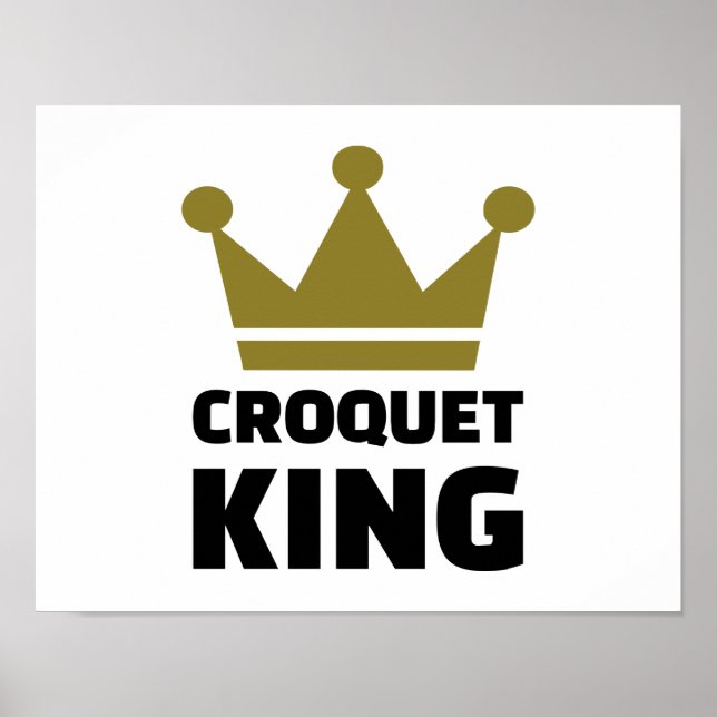 Croquet king champion poster (Front)