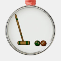 Croquet Mallet and Balls