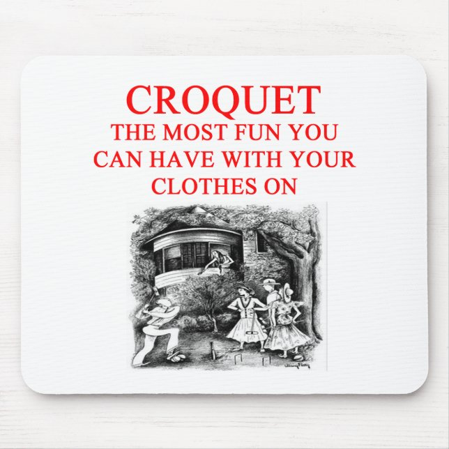 CROQUET MOUSE MAT (Front)