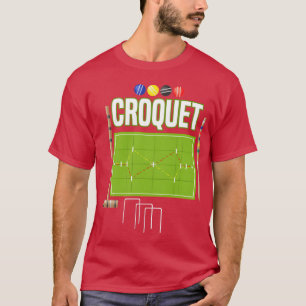 Croquet Player Garden Croquet Golf Sport retro T-Shirt