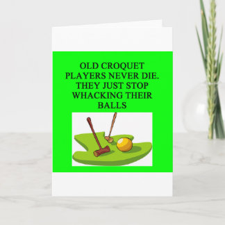 CROQUET player joke Card