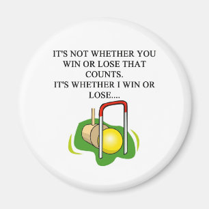 CROQUET player Magnet