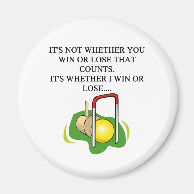 CROQUET player Magnet (Front)