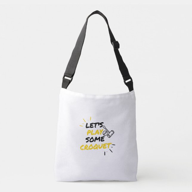 Croquet players crossbody bag (Front)
