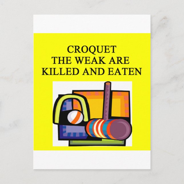 CROQUET POSTCARD (Front)