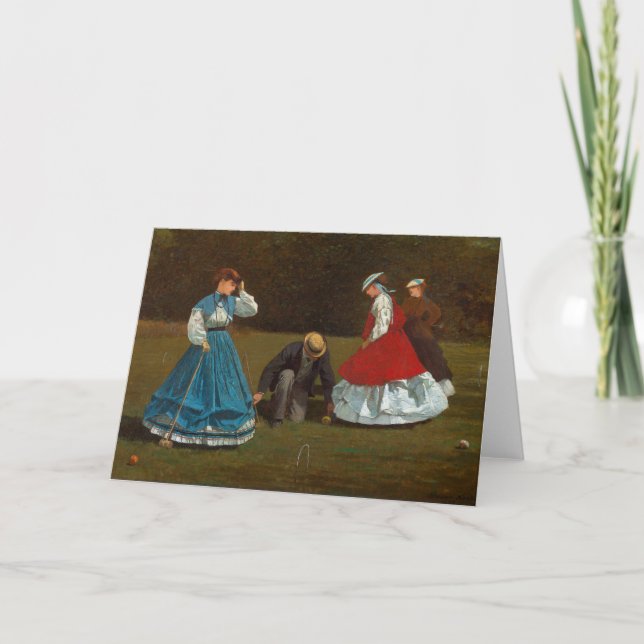 Croquet Scene | Winslow Homer Card (Front)