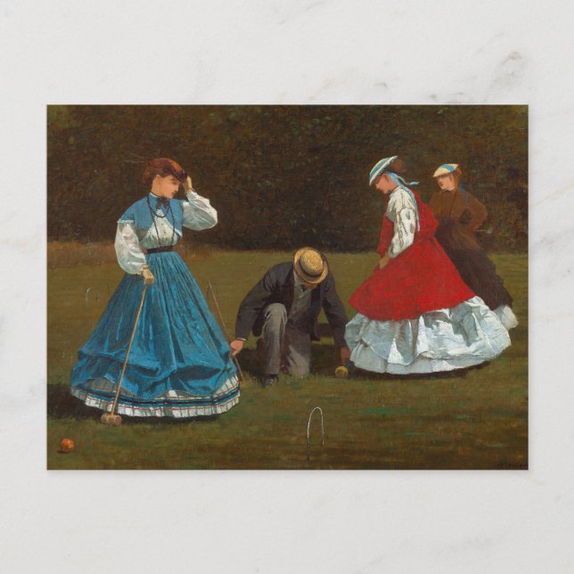 Croquet Scene | Winslow Homer Postcard (Front)