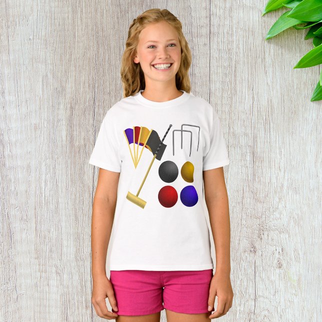 Croquet Set Girls T-Shirt (Creator Uploaded)