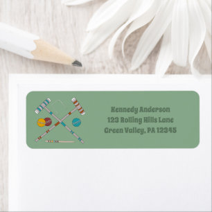 Croquet Set Jade Green Return Address