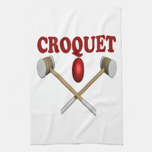 Croquet Tea Towel
