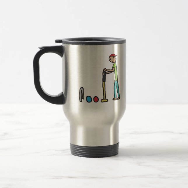 Croquet Travel Mug (Left)