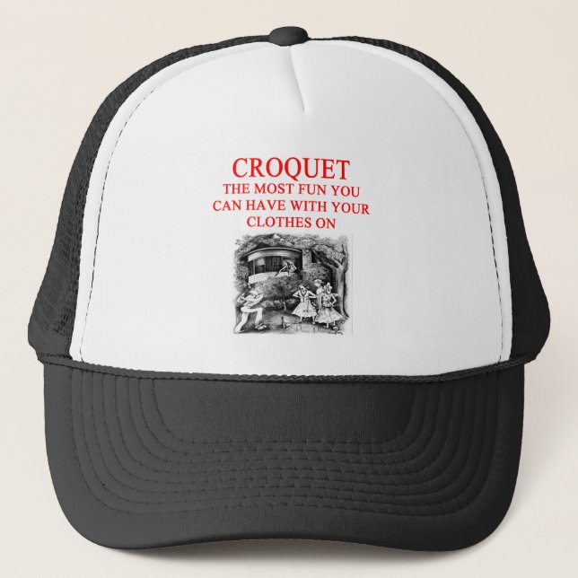 CROQUET TRUCKER HAT (Front)