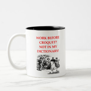 CROQUET Two-Tone COFFEE MUG