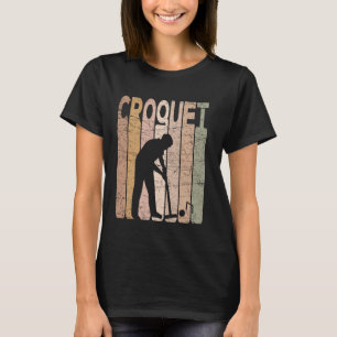 Croquet Vintage Croquet Player Retro Croquet Lover T-Shirt