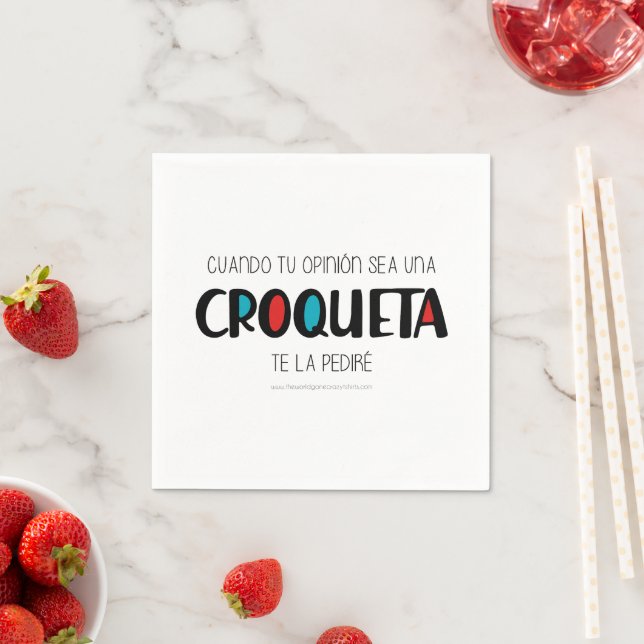 Croqueta Napkin (Insitu)